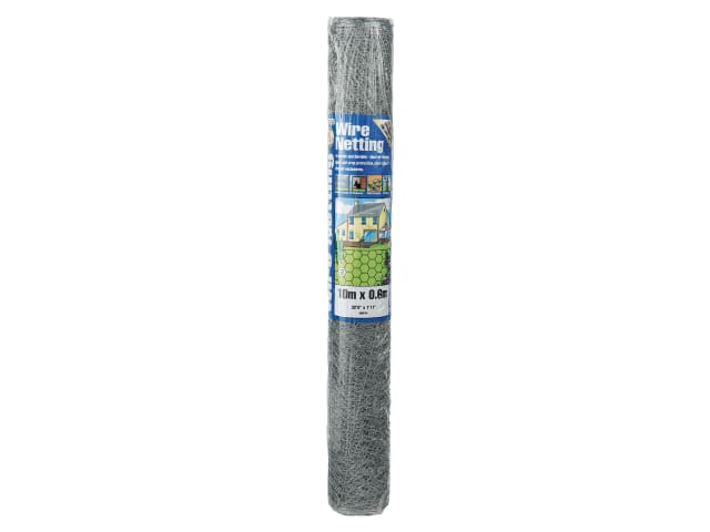 Gardman Galvanised Wire Netting 13mm² Hexagon 10 x 0.9m