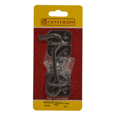 Centurion Wire Cabin Hook 100mm Black Epoxy HE48P