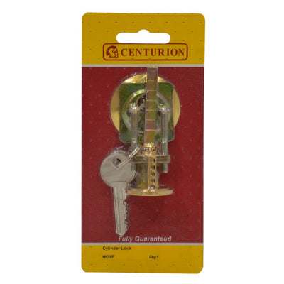 Centurion Brass Faced Nightlatch Cylinders 2 Keys HK56P