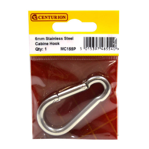 Centurion Carbine Hook Stainless Steel 6mm x 60mm MC155P