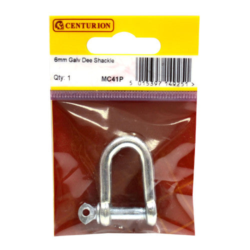 Centurion Galvanised Dee Shackle 6mm MC41P