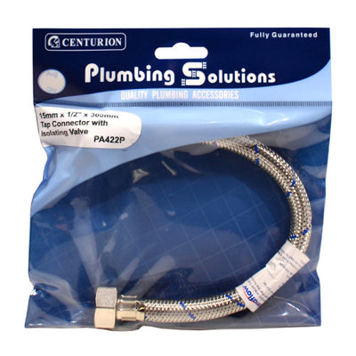 Centurion Tap Connector Isolating Valve 15mm x 300mm PA422P
