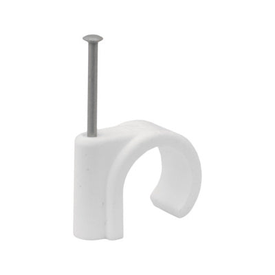 Centurion Plastic Nail In Pipe Clips 10mm Pack 5