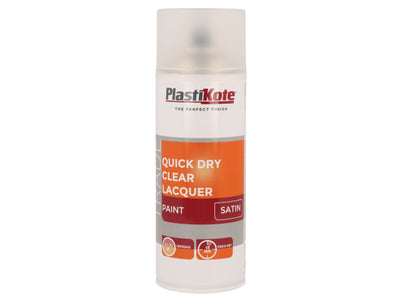 PlastiKote Clear Lacquer Spray Satin 400ml