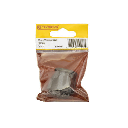Centurion 25mm Black Rubber Walking Stick Ferrule RP09P