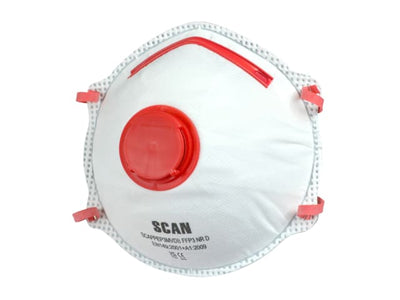 Scan Moulded Disposable Valved Respirator Masks FFP3 Pack 2