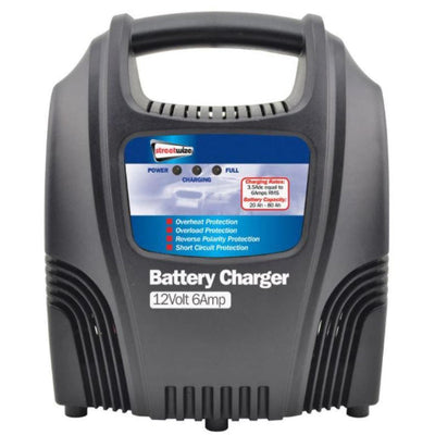 Streetwize Compact Battery Charger 6 Amp 12V