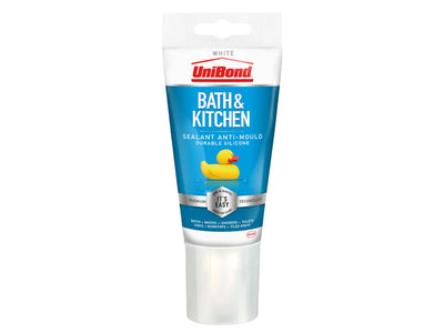 UniBond Anti Mould Kitchen & Bathroom Sealant White Tube 150g