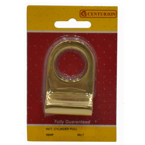 Centurion 3 Inch Polished Brass Victorian Cylinder Pull VB09P