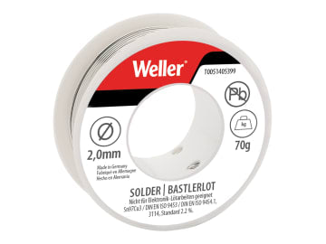 Weller Electronic Lead-Free Solder Sn97 Cu3 2mm 70g