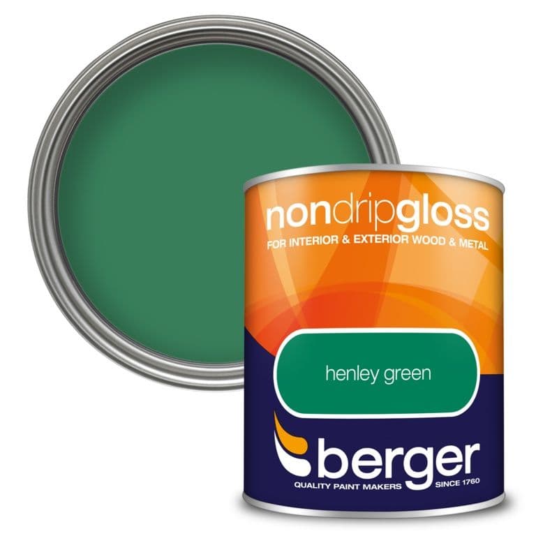 Berger Non Drip Gloss Henley Green 750ml