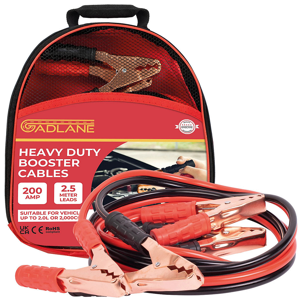 Silverline Jump Leads 2.5m 200 Amp