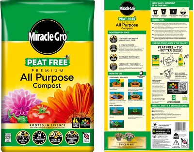 Miracle-Gro All Purpose Organic Peat Free Compost 40L