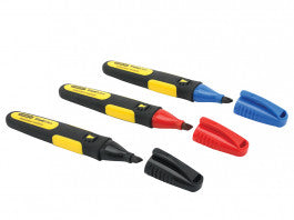 Stanley FatMax Chisel Tip Marker (Pack 3)
