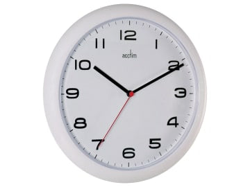 Acctim Aylesbury Wall Clock White 92/301
