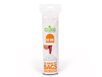 Ecobag Kitchen Drawstring Bin Liner 60L x10 BDS02