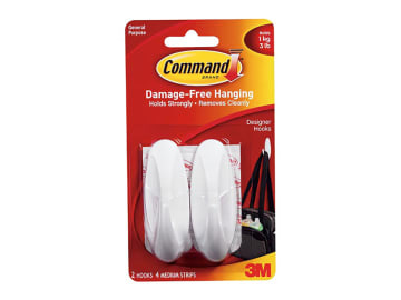 3M Command Medium General Purpose Hooks x 2 17081