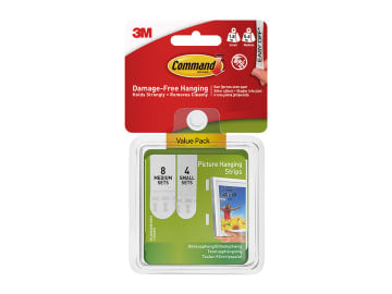 3M Command Picture Hanger 8 Medium 4 Small 17203
