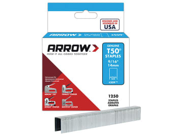 Arrow T-50 Staples 9/16in x 1250 A50924