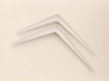 Basics Shelf Brackets White 5in x 4in 4956