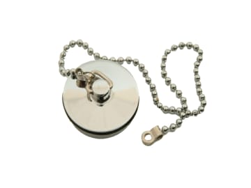Basics Prepacked Sink Plug Chrome 1.75in + Chain 28143