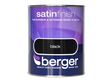 Berger Satin Sheen Black 750ml