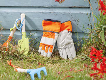 Briers Junior Rigger Gloves 4-7 Year Orange 4710012