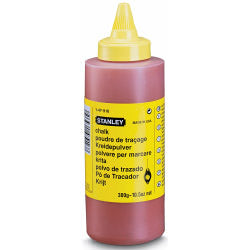 Stanley Red Builder's Chalk 115g Refill 1-47-404