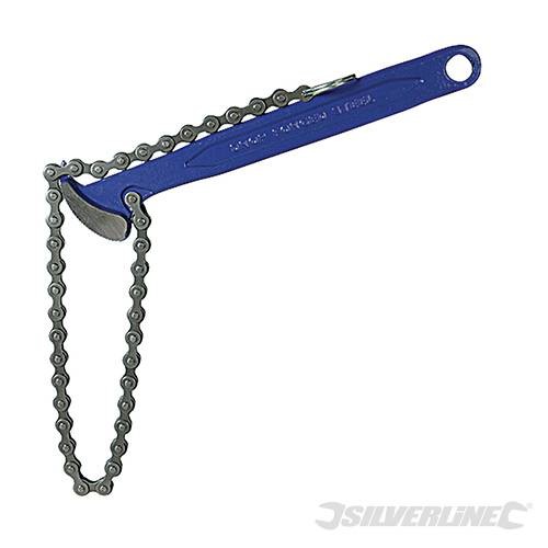 Silverline Oil Filter Chain Wrench - 150mm