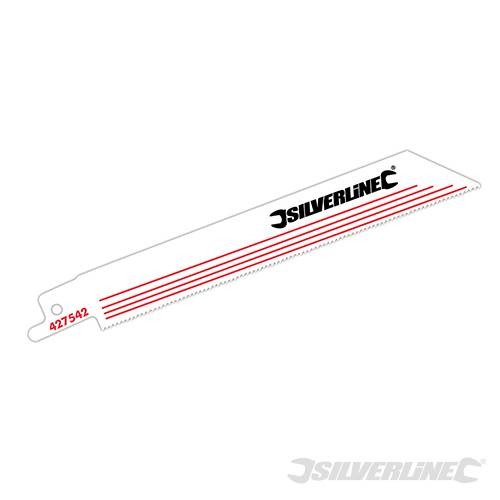 Silverline Recip Saw Blades for Metal 5pk Bi-Metal - 18tpi - 150mm