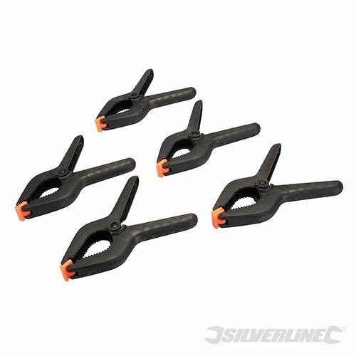 Silverline Spring Clamps 5pk 210mm Jaw 250157