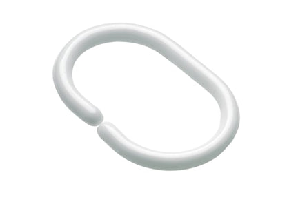 Croydex Shower Curtain 'C' Rings White x 12 AK142122