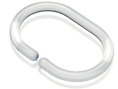 Croydex Shower Curtain 'C' Ring Clear AK142132