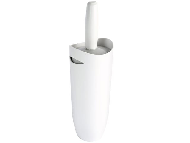 Croydex Plastic Toilet Brush White/Grey AJ500122