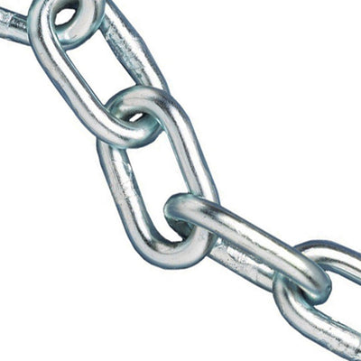 FAI Zinc Plated Chain 3mm x 30m Reel 80kg Load