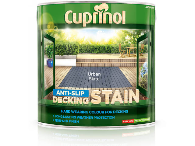 Cuprinol Anti-Slip Decking Stain Urban Slate 2.5L