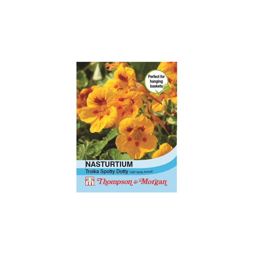 Thompson & Morgan Nasturtium Troika Spotty Dotty Seeds 20