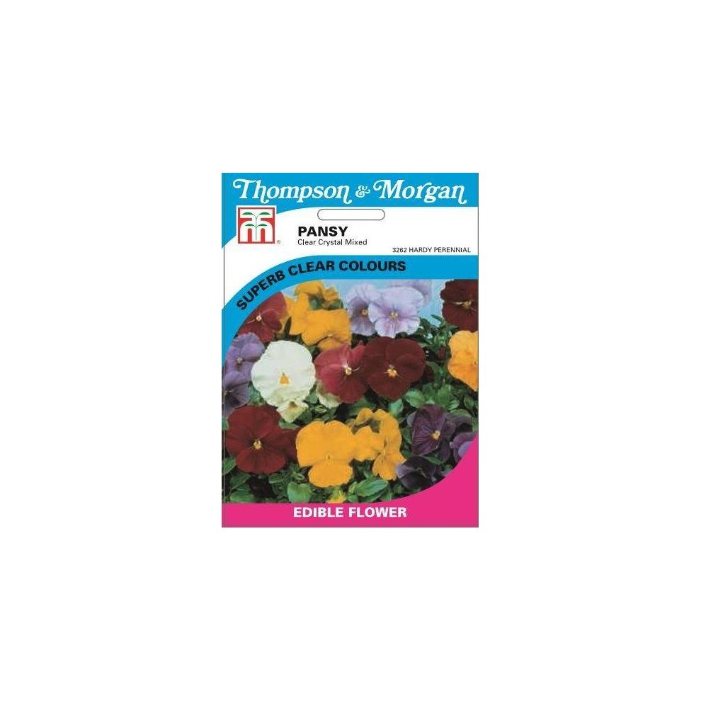 Pansy Clear Crystal Mixed Seeds