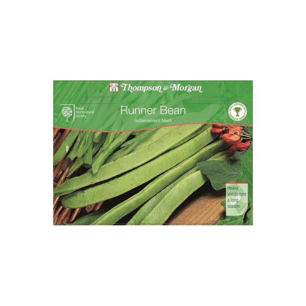 Thompson & Morgan - Vegetables - RHS Runner Bean Achievement Merit - 40 Seed