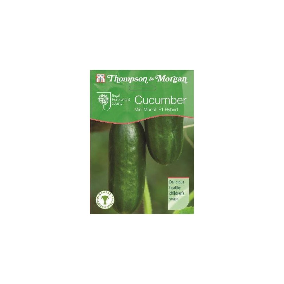 Thompson & Morgan - RHS Vegetables - Cucumber Mini Munch F1 - 4 Seed