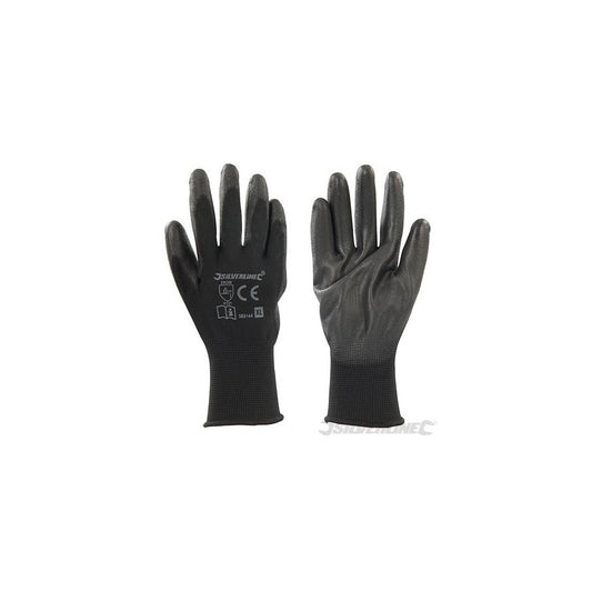Silverline Black Palm Gloves XL 10 589144