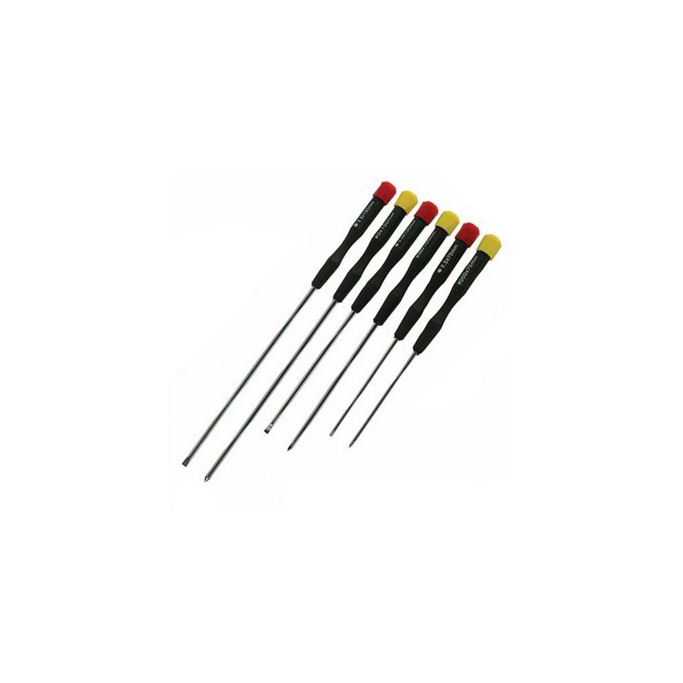 Silverline Extra-Long Precision Screwdriver Set 6 Piece