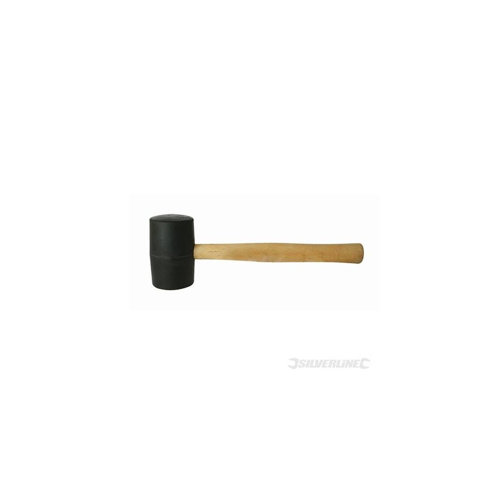 Silverline Black Rubber Mallet - 32oz (907g)