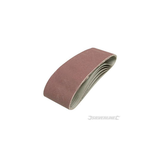 Silverline Sanding Belts 75 X 533mm 5pk 40 Grit 391857