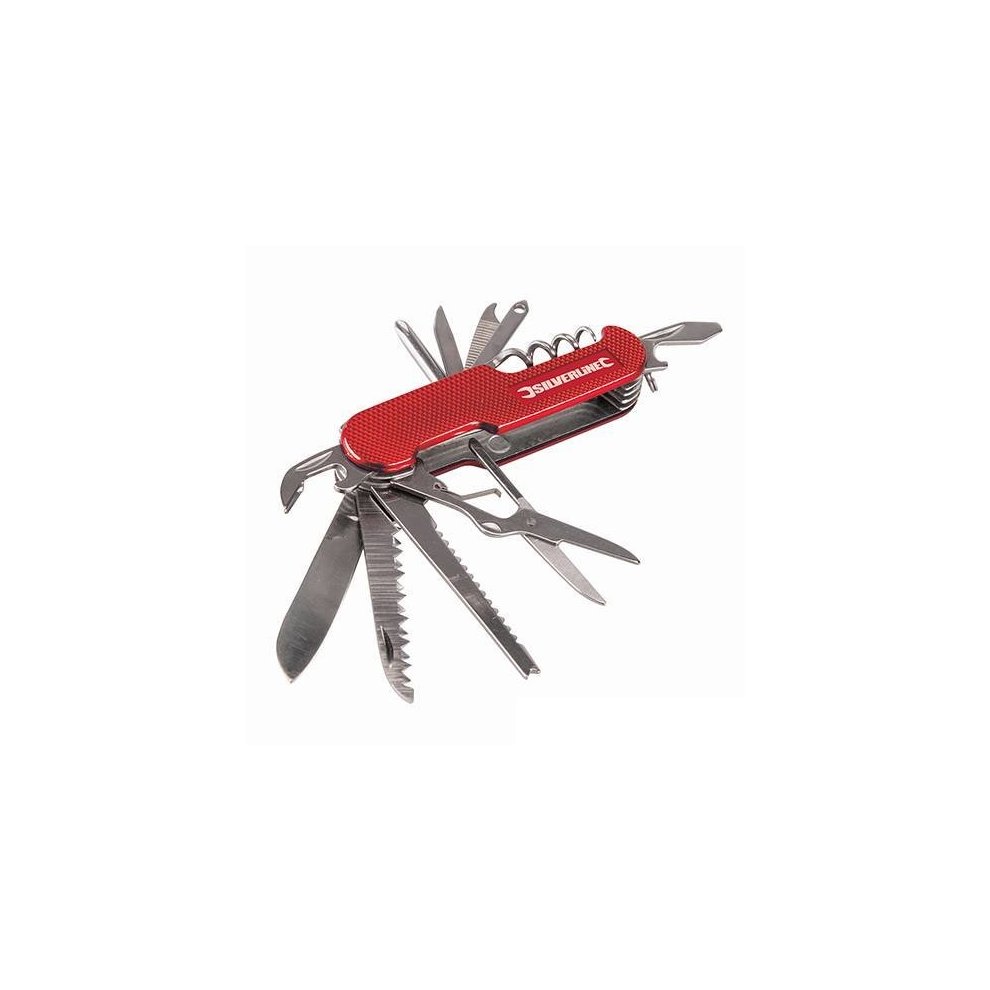 Silverline Pocket Knife 14-Function - 75mm