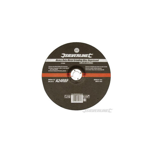 Silverline 230mm X 6mm X 22mm Depressed Angle Grinding Disc