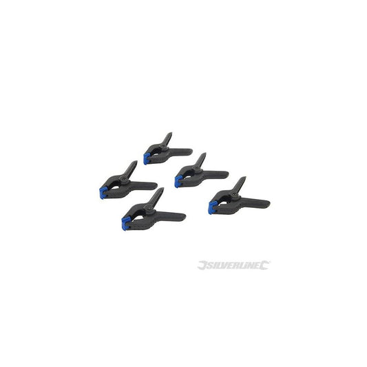 Silverline Spring Clamps 5pk 110mm Length / 50mm Jaw
