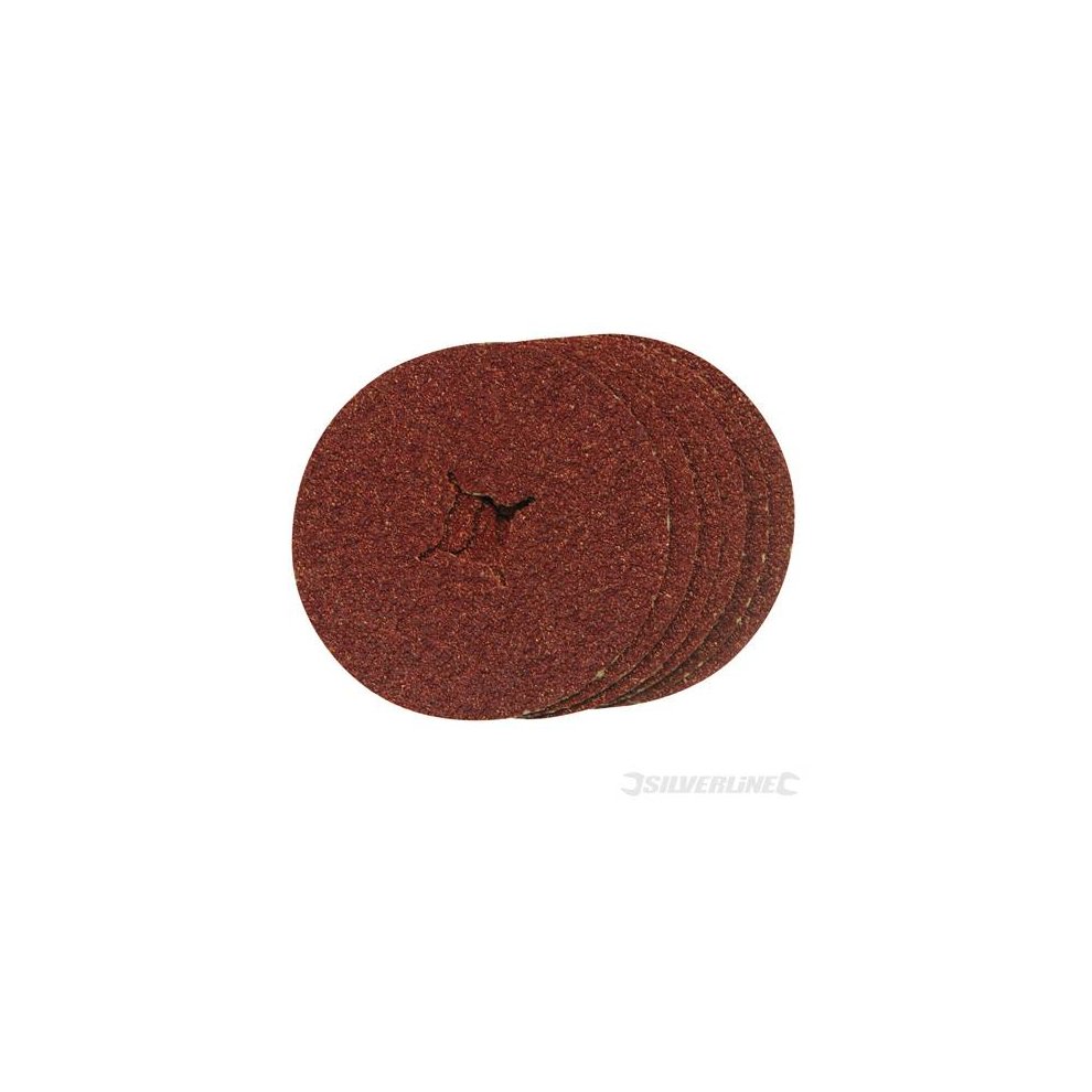 Silverline Fibre Discs 115mm 36 Grit 10 Pack