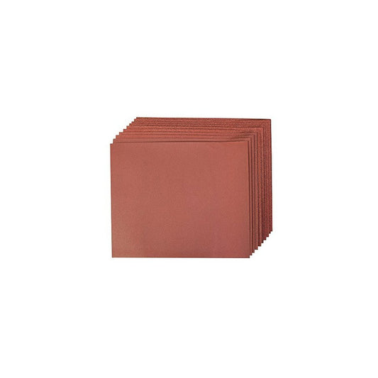 Silverline Aluminium Oxide Hand Sheets 10pce - 4 X 60, 2 X 80, 120, 240G