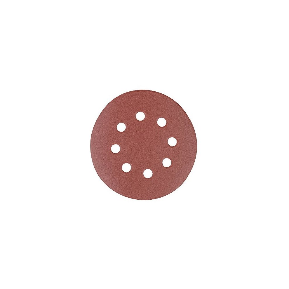 Silverline Hook & Loop Discs Punched 125mm 10pk 40 Grit